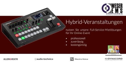 Full-Service Mietlösungen für Ihr Online-Event